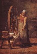 Jean Francois Millet The woman weaving the sweater china oil painting artist